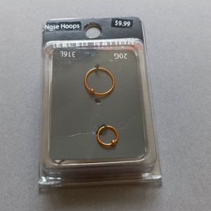 New! Nose Hoops 20G (2) Body Jewelry
